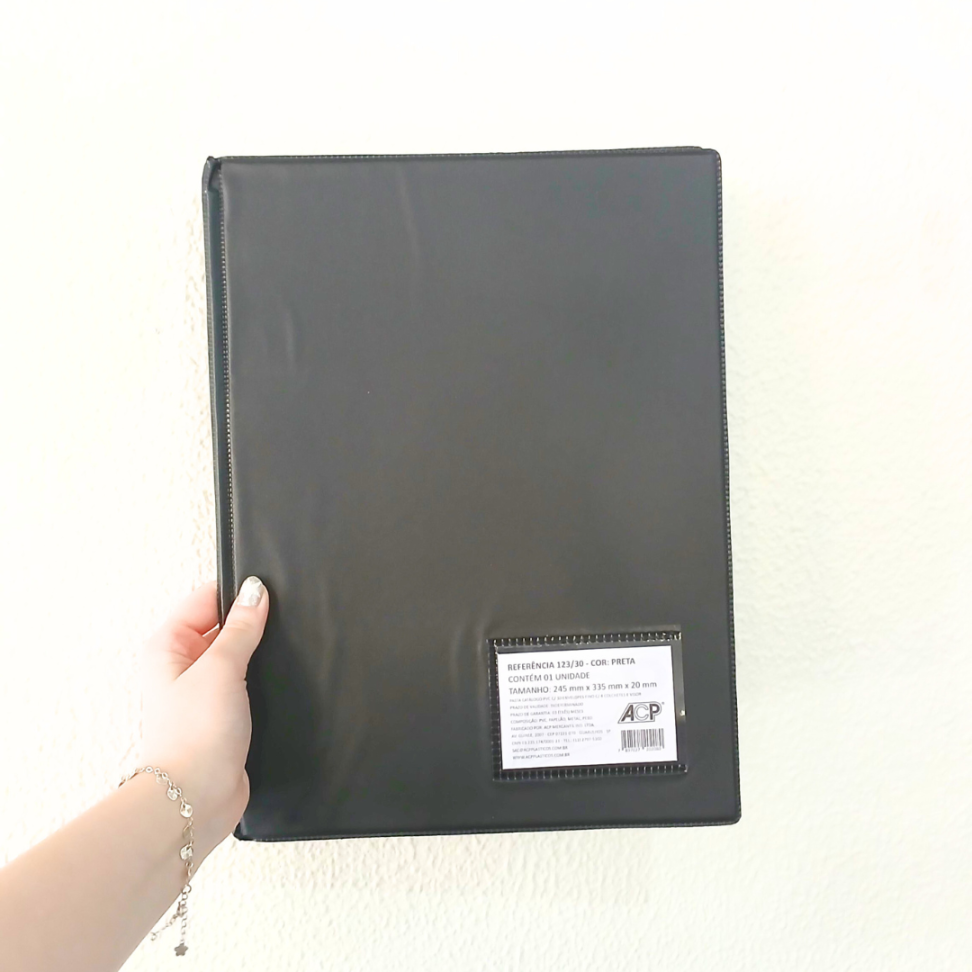 Pasta Catálogo 30 Sacos com Visor 123 ACP - #3