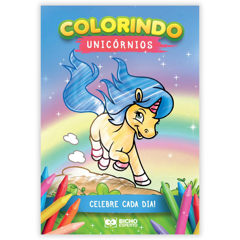 Livro Colorindo Unicórnios Bicho Esperto - #1