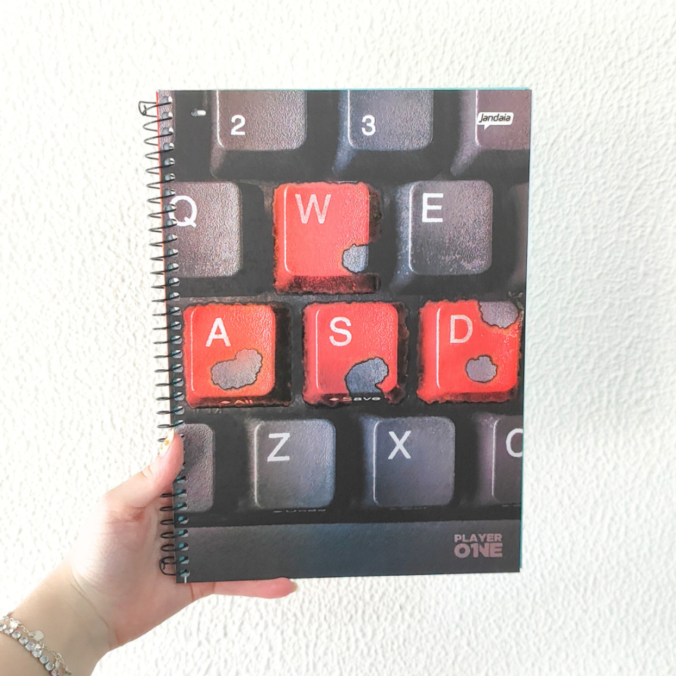 Caderno com Espiral Universitário Player One 1 Matéria Jandaia - #7