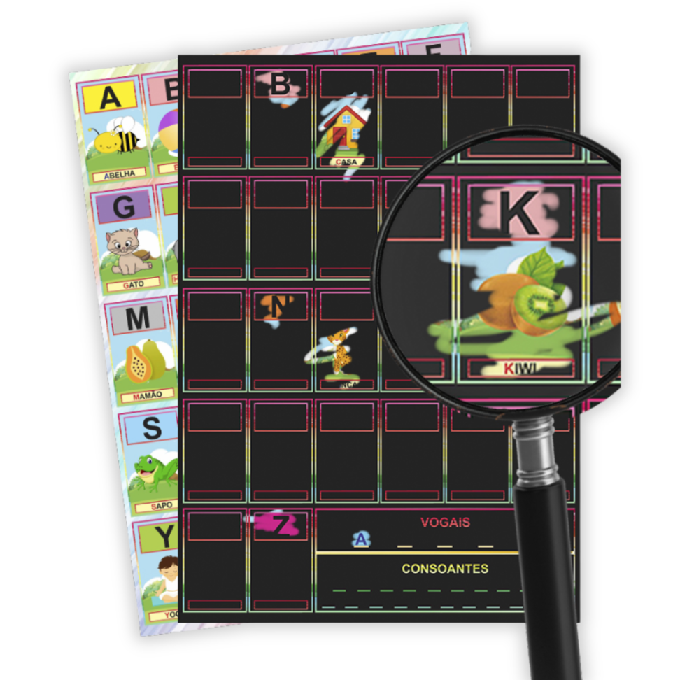 Papel Mágico Alfabetização A4 com Bastão Off Paper - #1
