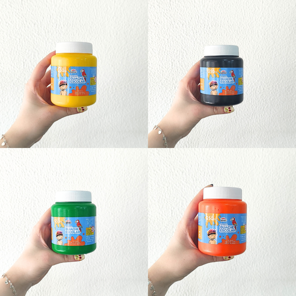 Tinta Têmpera Guache Escolar 250ml Pira - #19