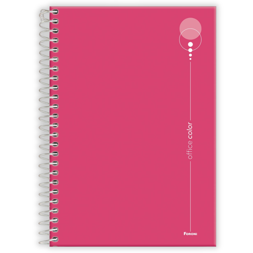 Caderno com Espiral Pequeno 1/4 Office Color Foroni - #5