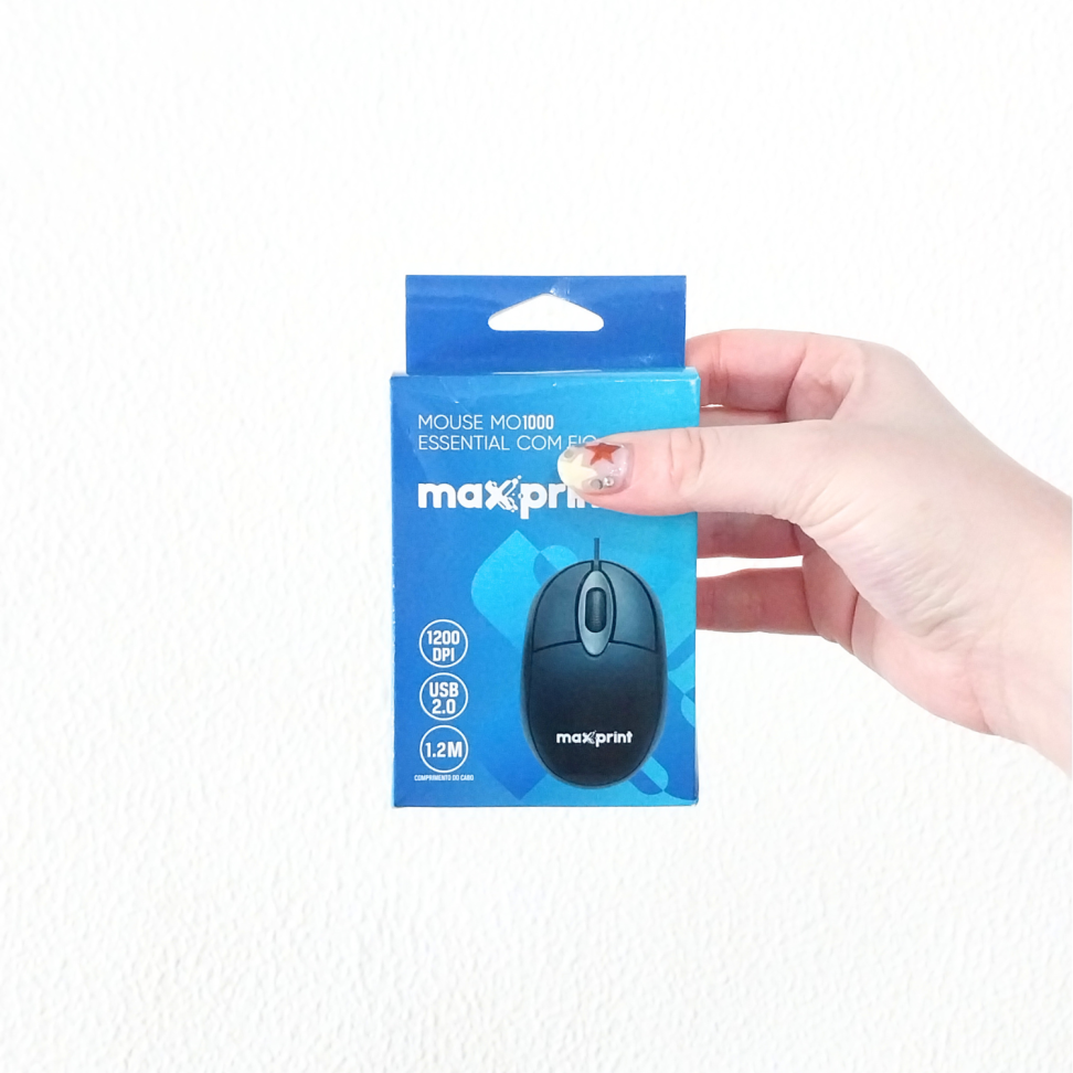 Mouse com Fio Essential MO1000 Maxprint - #4