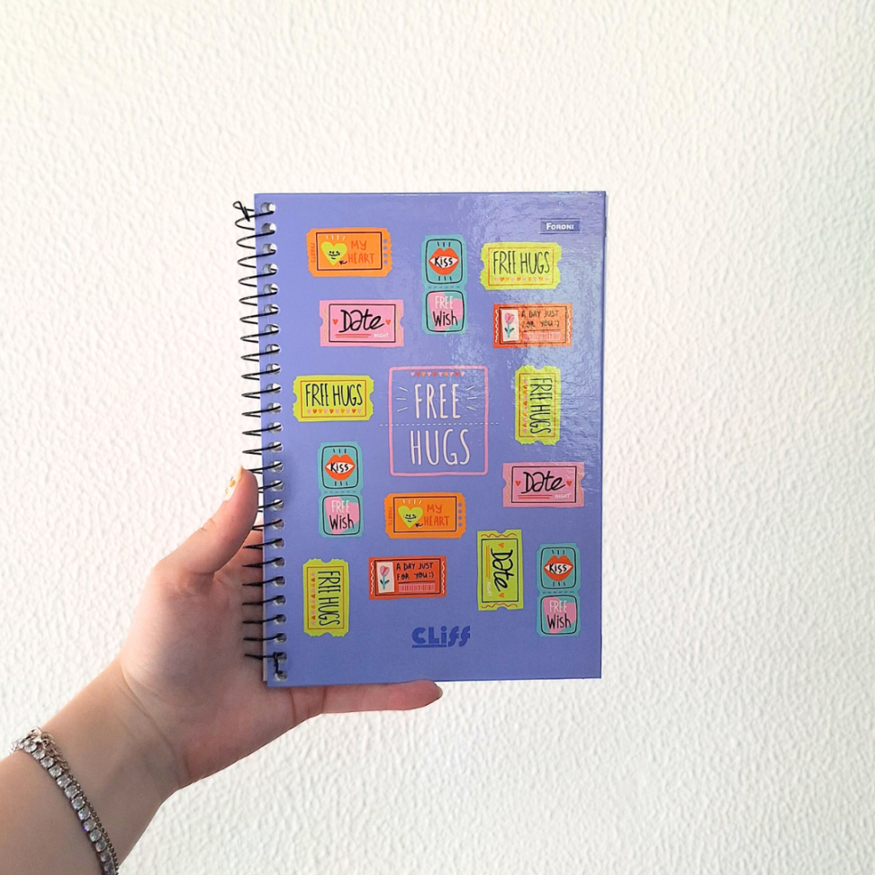 Caderno com Espiral Pequeno 1/4 Cliff Feminino Foroni - #1