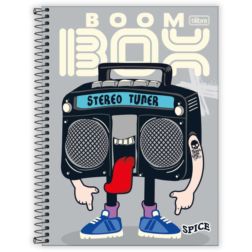 Caderno com Espiral Universitário 1 Matéria Spice Masculino Tilibra - #1