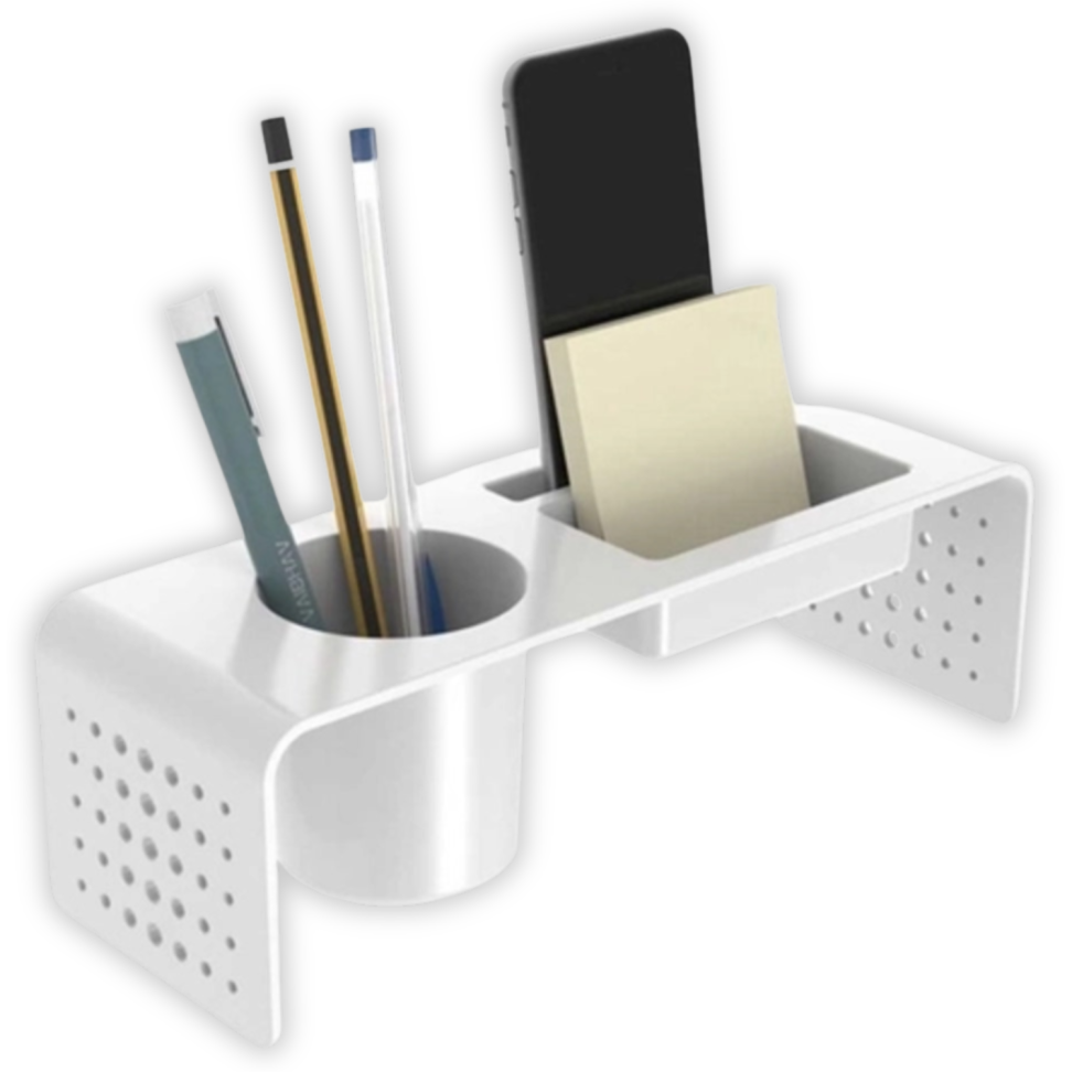 Porta Canetas Acrílico Triplo Organizador Multi Prime Maxcril - #2