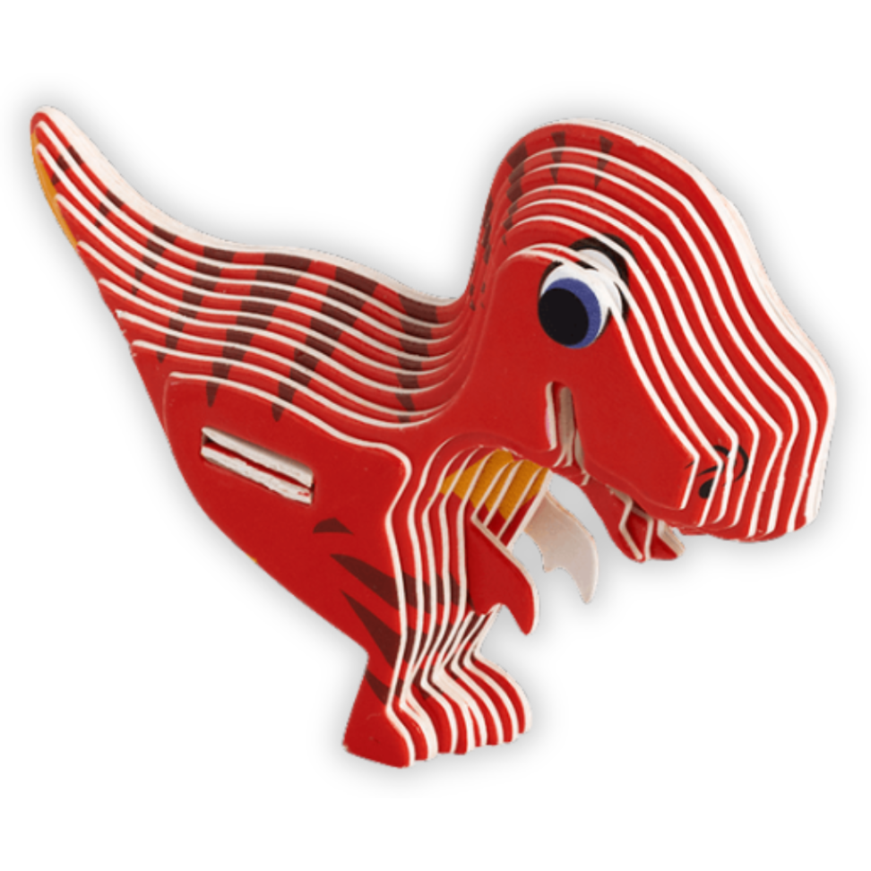 Quebra-Cabeça 3D Dino 18 Peças Dipedu BRW - #3