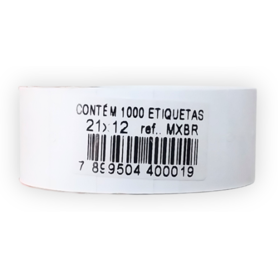 Etiqueta Motex 21mm x 12mm MXBR 1000 Unidades Caxiense