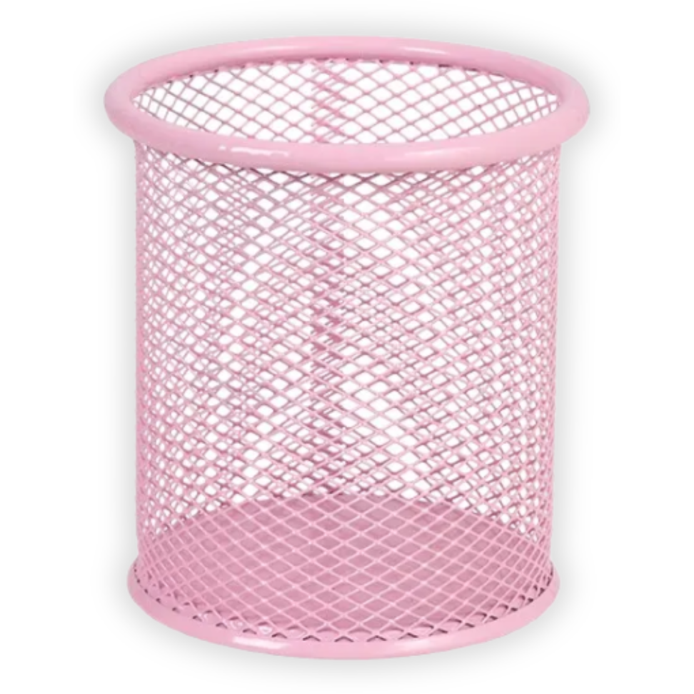 Porta Canetas Aramado Rosa Pastel OR51065 BRW