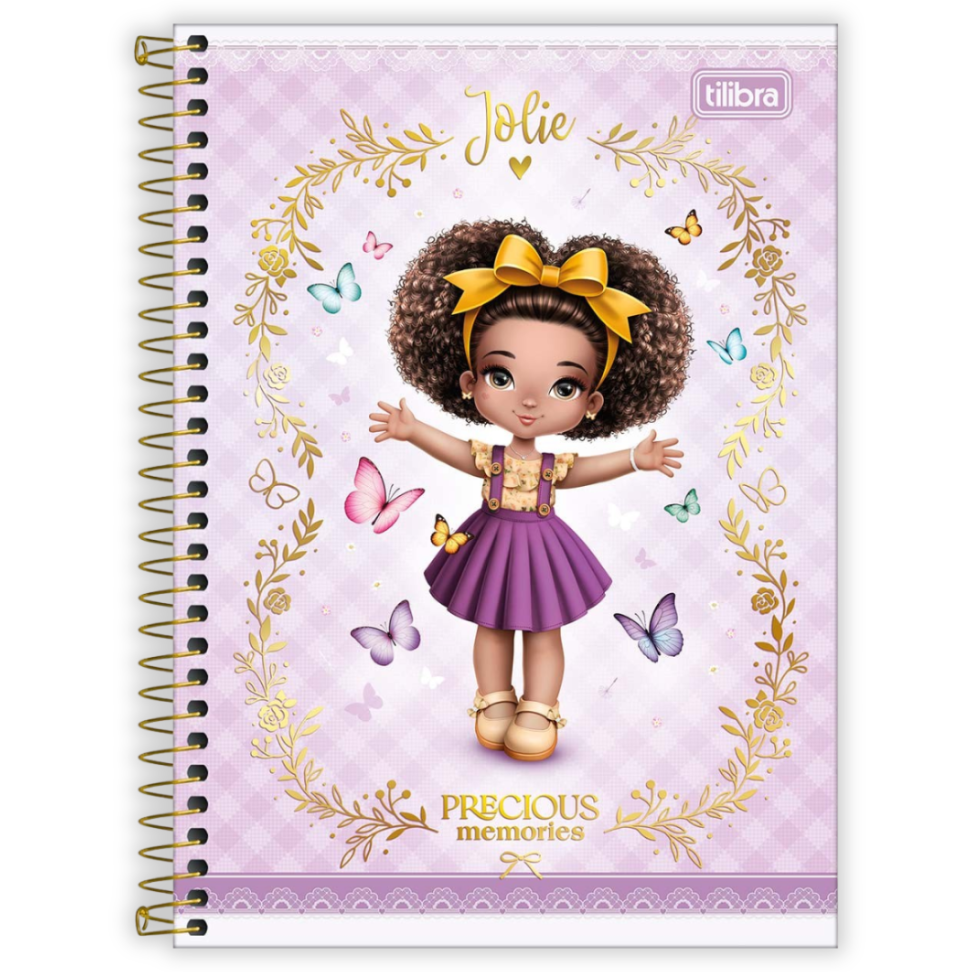 Caderno com Espiral Universitário 1 Matéria Jolie Tilibra - #1