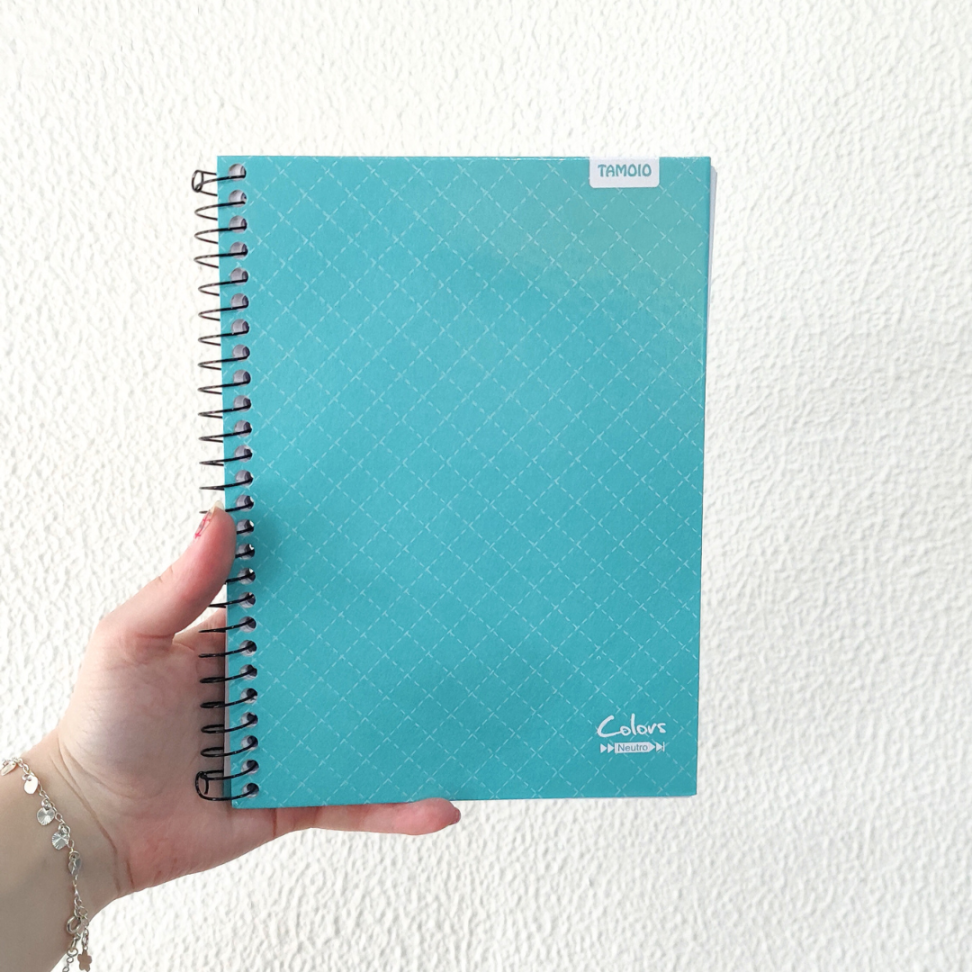 Caderno com Espiral Pequeno 1/4 Neutro Colors Tamoio - #1