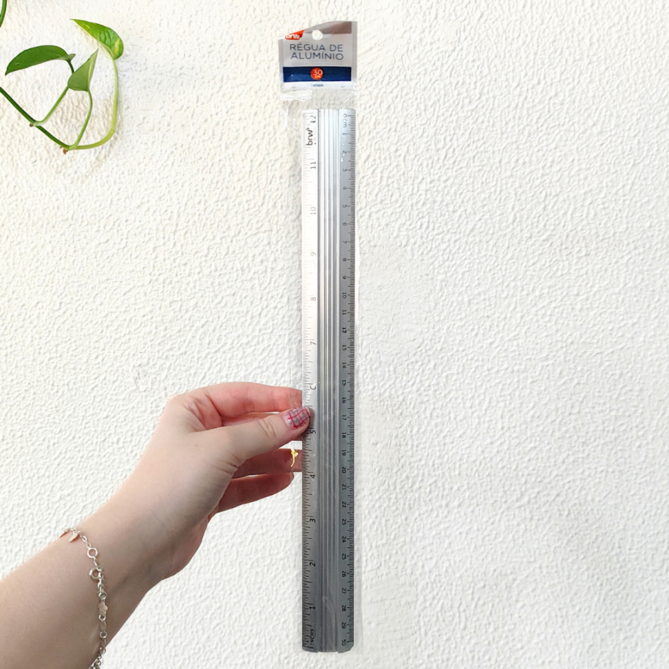 Régua de Alumínio 30cm BRW - #1