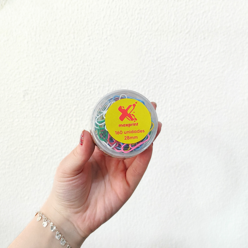 Clipes para Papel Colorido N.2/0 160 Unidades Maxprint - #4