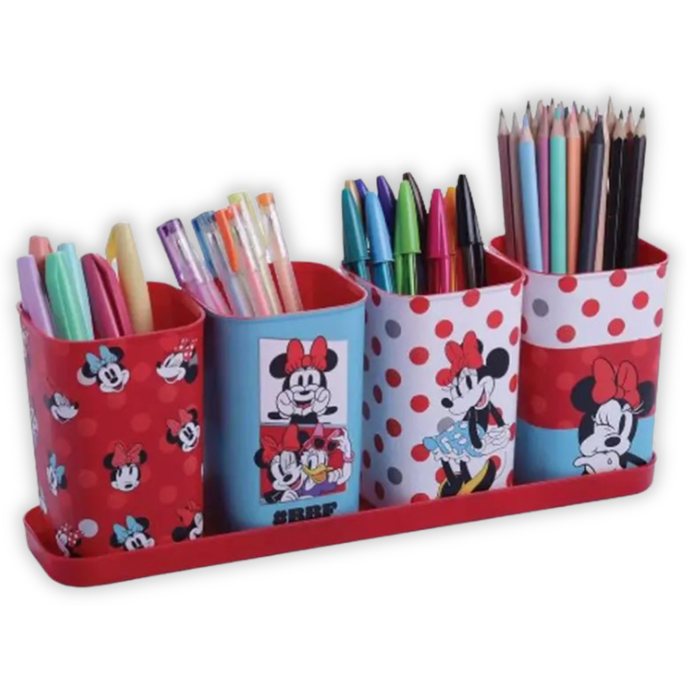 Kit Porta Canetas Minnie 5 Peças Plasútil - #2