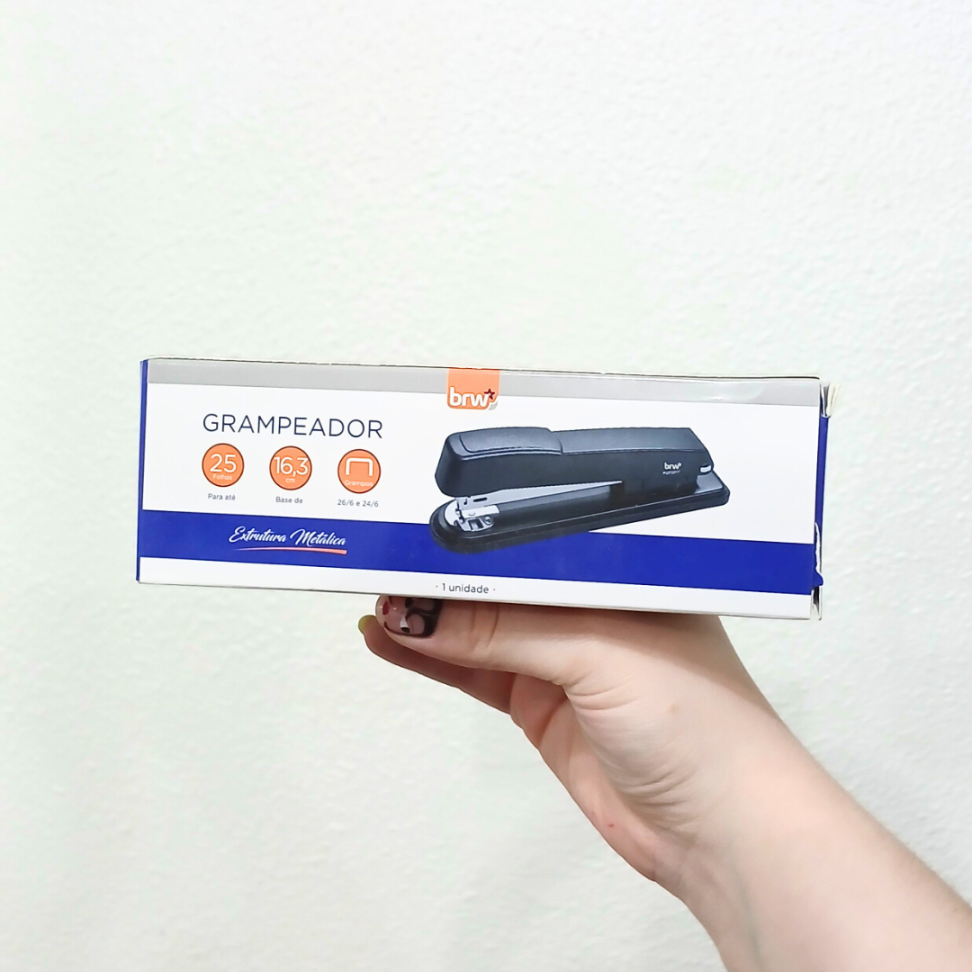 Grampeador 25 Folhas Estrutura Metálica GP2077 BRW - #3