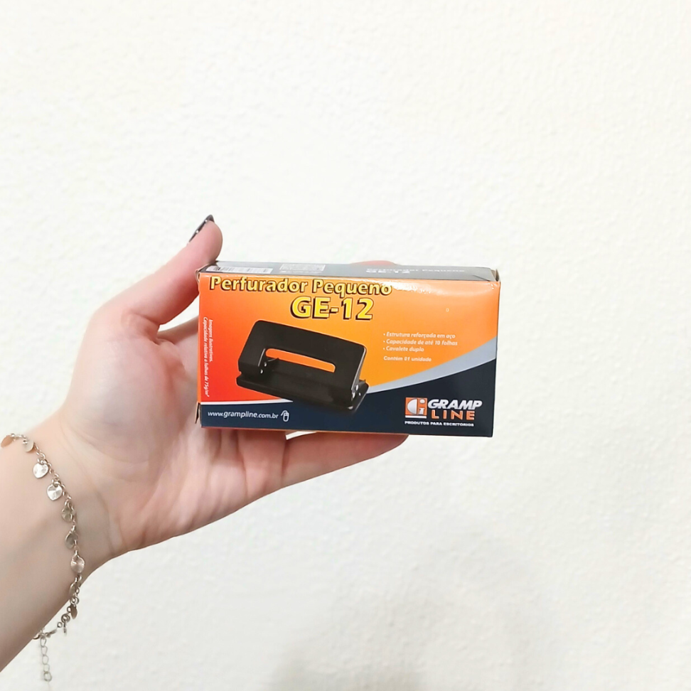 Perfurador 2 Furos 10 Folhas GE-12 Grampline - #3