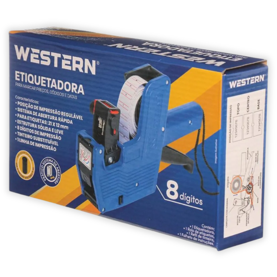 Etiquetadora de Preços 8 Dígitos Western