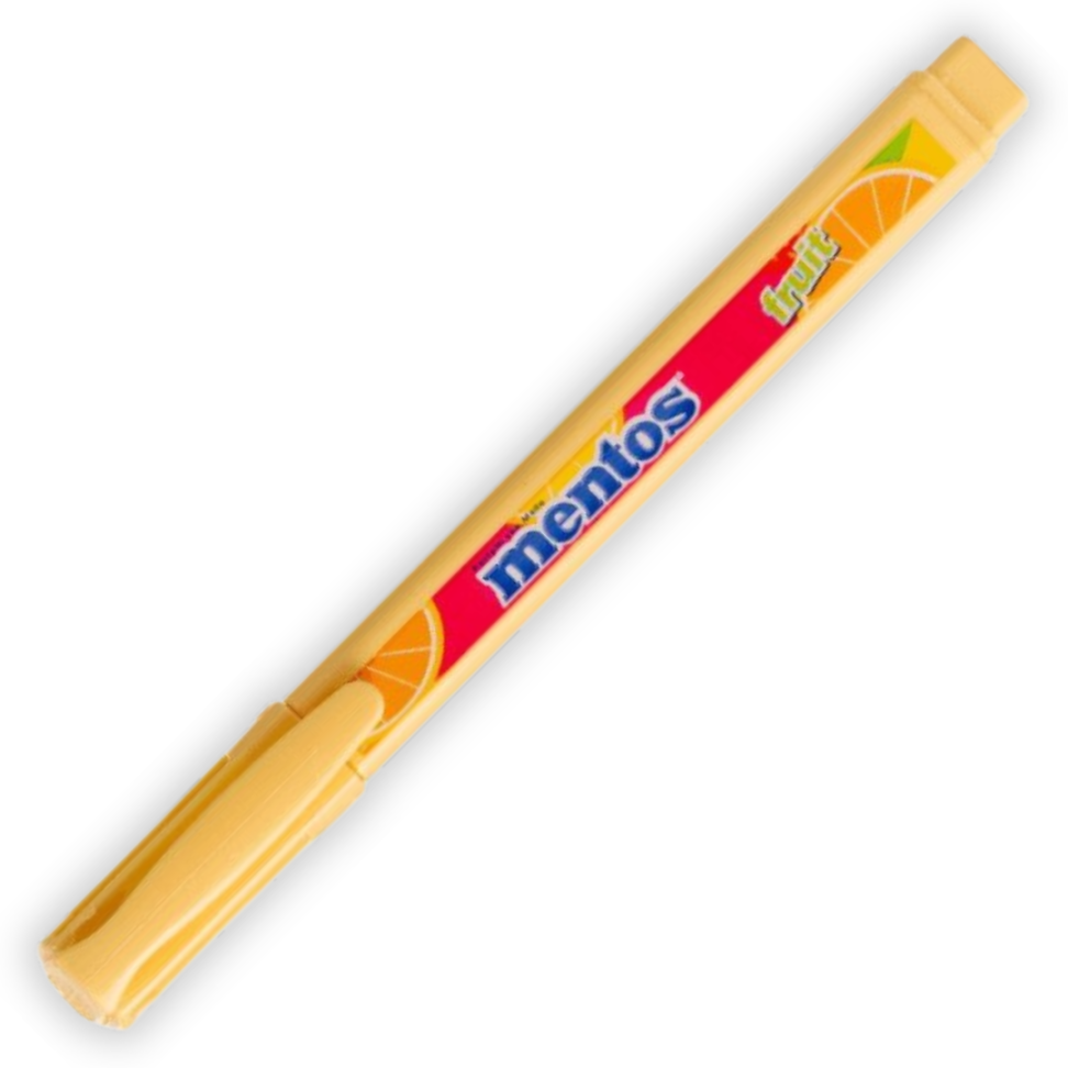Marca Texto Mentos Fruit Pastel com Cheirinho Compactor - #6