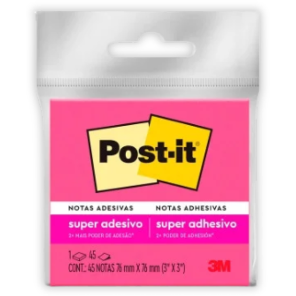 Notas Autoadesivas Post-It 76mm x 76mm Neon 3M - #6