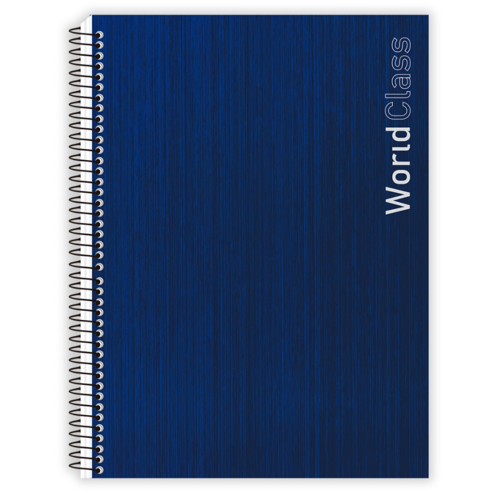 Caderno com Espiral Universitário World Class 1 Matéria Animativa