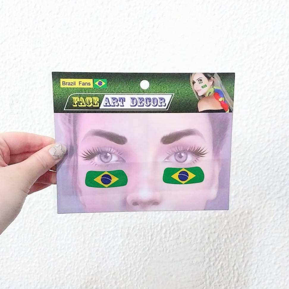 Adesivos Faciais Brasil Face Art Decor Nyr Festas - #8