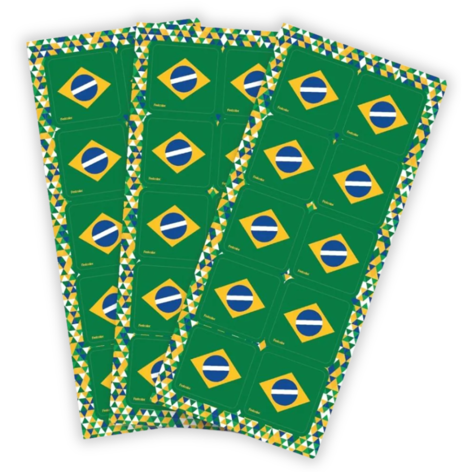 Adesivos Copa do Mundo Brasil 30 Unidades Festcolor - #3