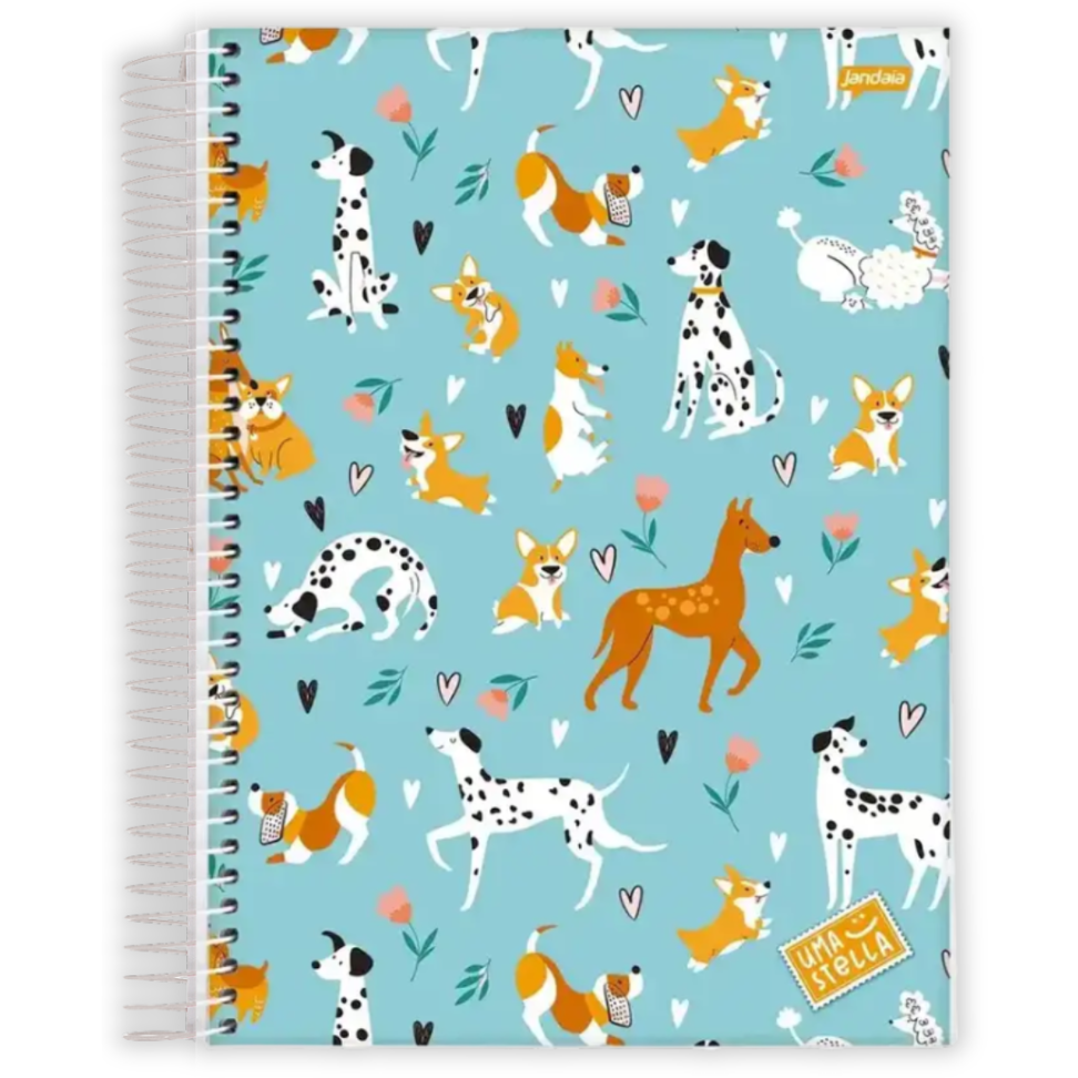 Caderno com Espiral Universitário Uma Stella 1 Matéria Jandaia - #8