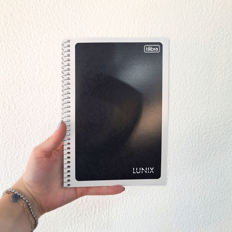 Caderno com Espiral Capa Flexível Pequeno 1/4 Lunix Tilibra - #17