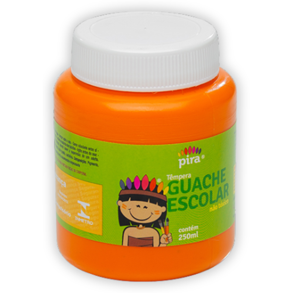 Tinta Têmpera Guache Escolar 250ml Pira - #13