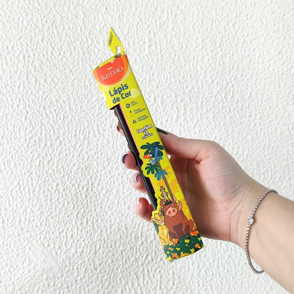 Lápis de Cor 12 Cores Rei Leão Leo e Leo - #3