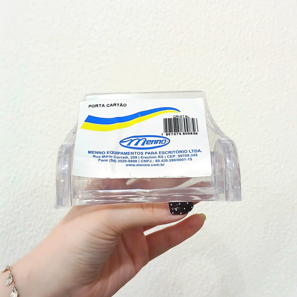 Porta Cartão Acrílico Cristal Menno - #2