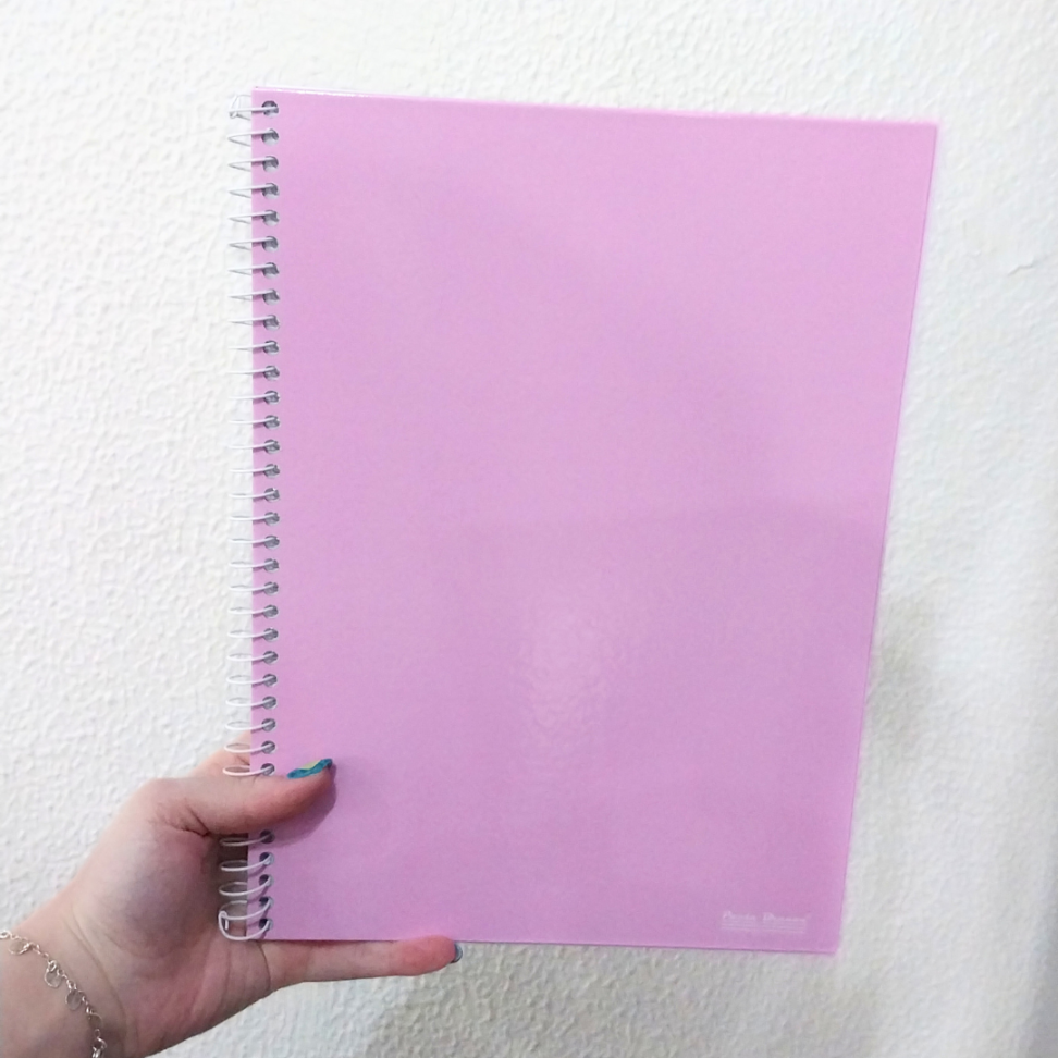 Caderno com Espiral Universitário Office Color 1 Matéria Pauta Branca - #7
