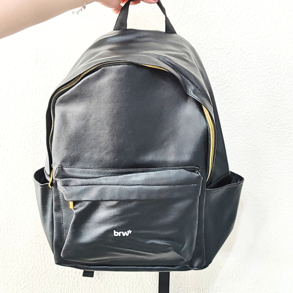 Mochila de Costas PU Preta BRW - #1