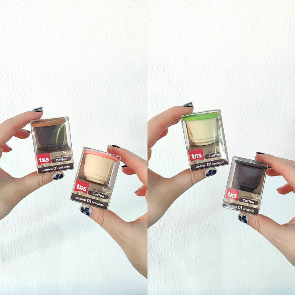 Apontador Cápsula Coffee Shop Holic Tris - #8