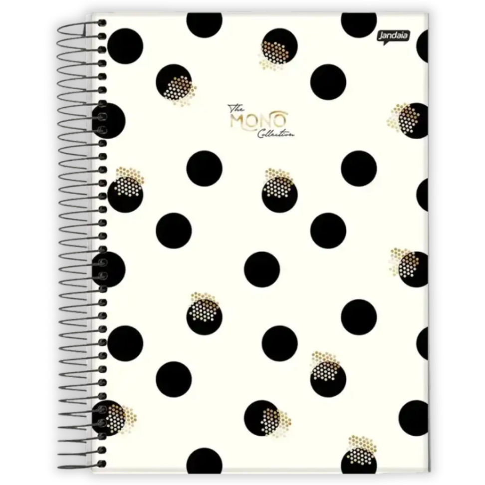 Caderno com Espiral Universitário The Mono Collection 10 Matérias Jandaia - #1