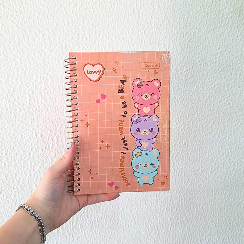 Caderno com Espiral Pequeno 1/4 Lovvy Cadersil - #7