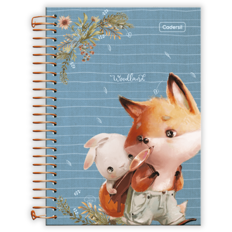 Caderno com Espiral Pequeno 1/4 Woodland Cadersil - #4