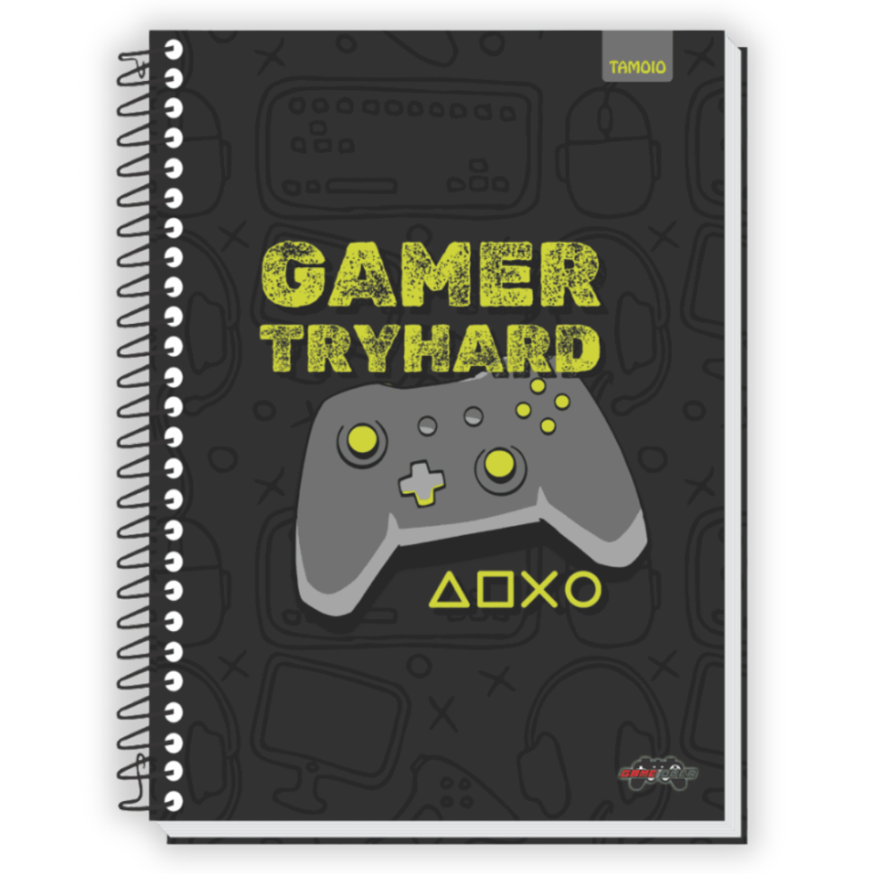 Caderno com Espiral Universitário 1 Matéria Game Over Tamoio - #1