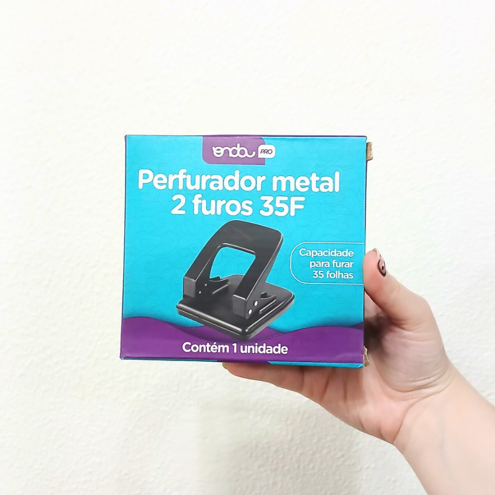 Perfurador 2 Furos 35 Folhas Onda Pro - #3