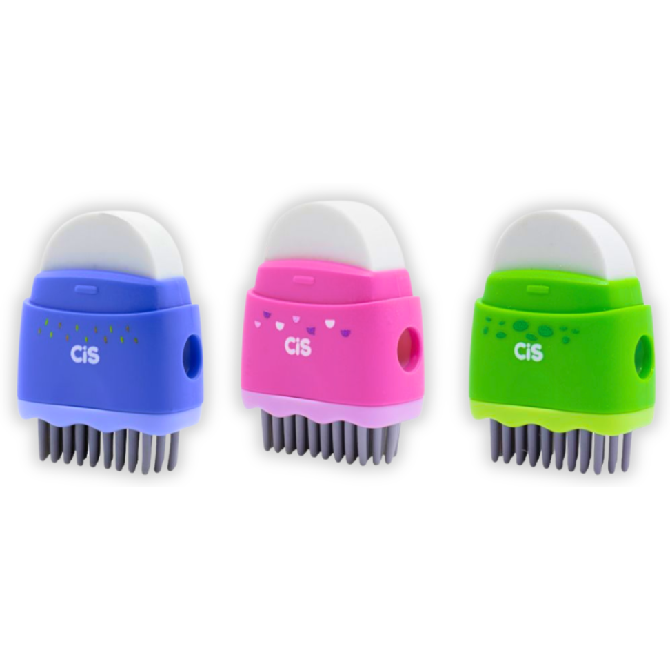 Apontador com Depósito + Borracha + Escova 490 3 em 1 Criatic CiS - #2