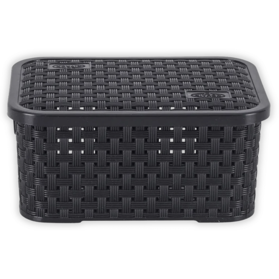 Caixa Organizadora Rattan Preto 2L Nitron