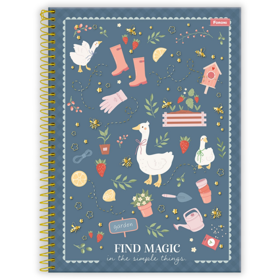 Caderno com Espiral Universitário Milly 1 Matéria Foroni - #1