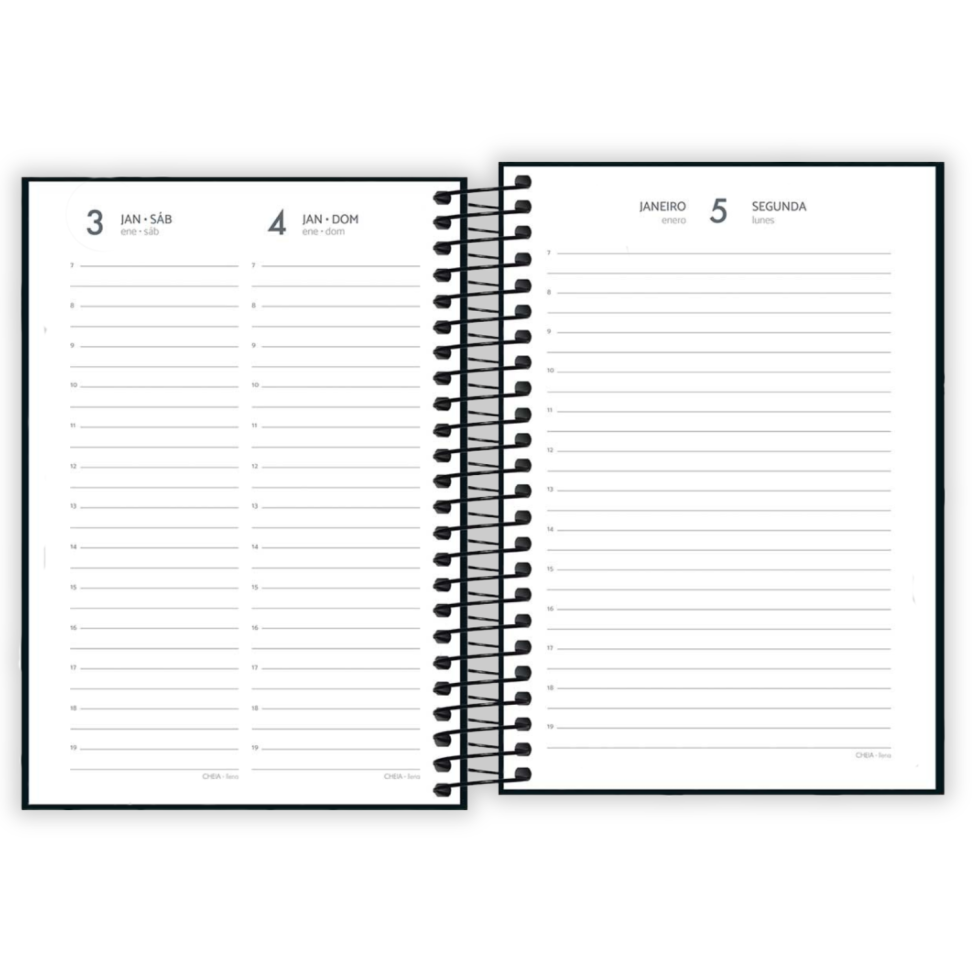 Agenda Executiva Espiral Diária Pequena Spice 2026 Tilibra - #4