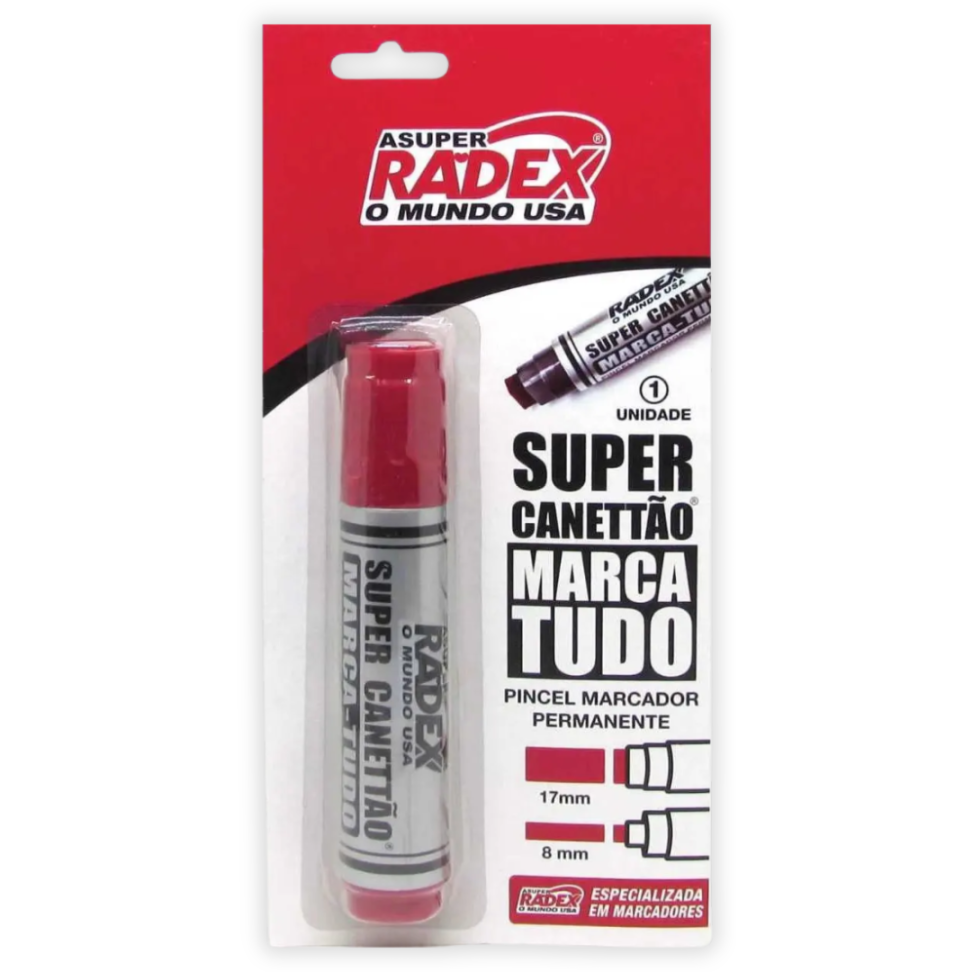 Pincel Marcador Permanente Marca Tudo Super Canettão Radex
