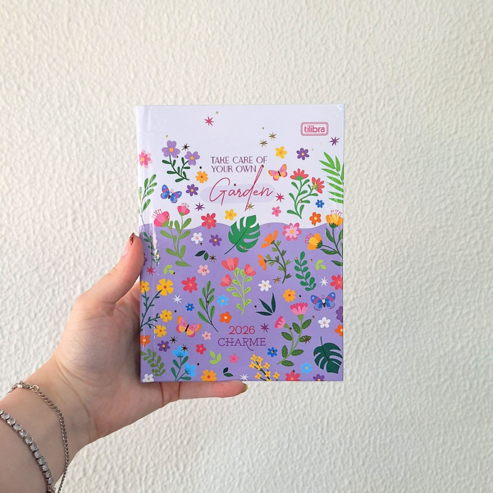 Agenda Costurada Diária Pequena Charme 2026 Tilibra - #15