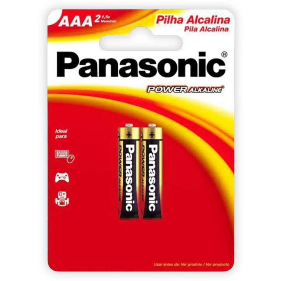 Pilha Alcalina AAA 2 Unidades Panasonic