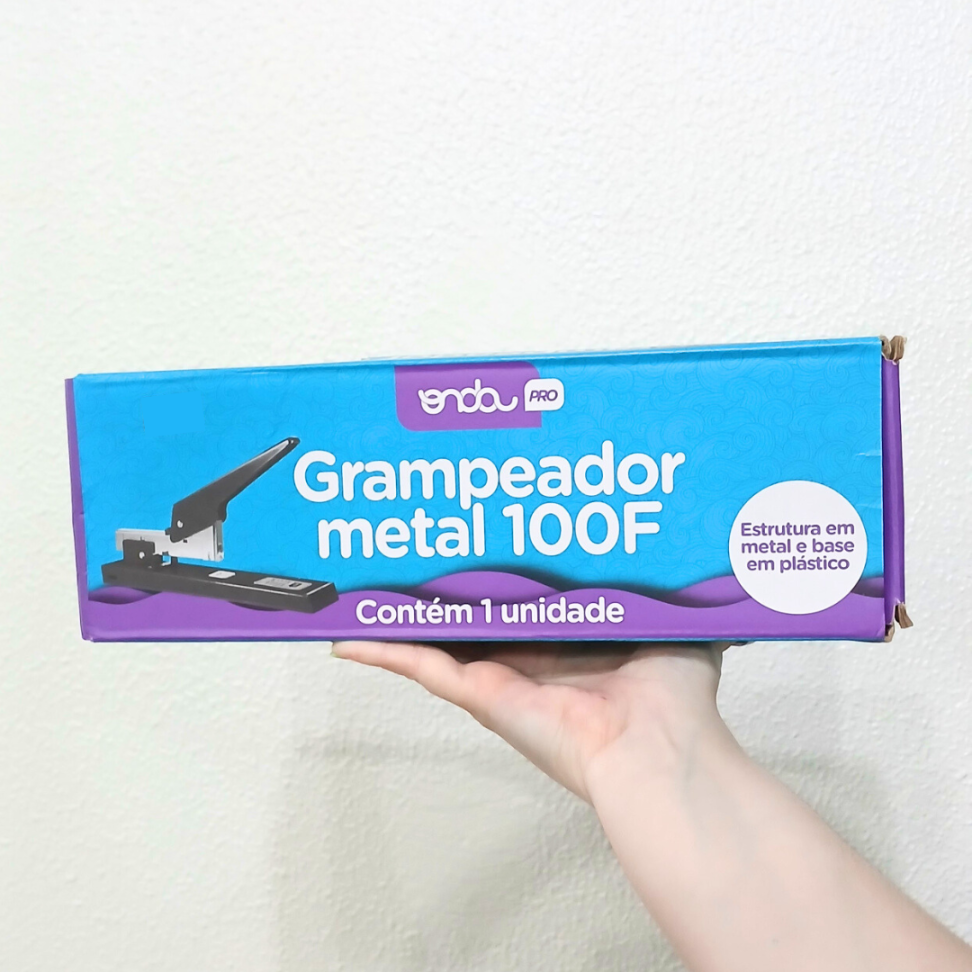Grampeador 100 Folhas Metal Onda Pro - #3