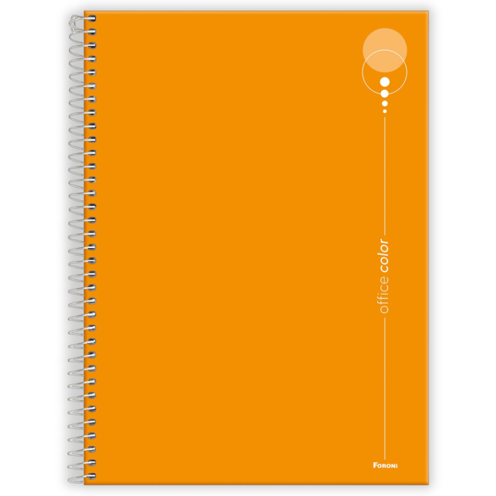 Caderno com Espiral Universitário Office Color 1 Matéria Foroni - #6