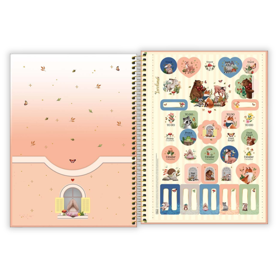 Caderno com Espiral Loveland 1 Matéria Tilibra - #8