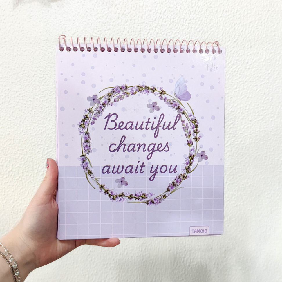 Caderno com Espiral Vertical Flip Poá Line Tamoio - #8